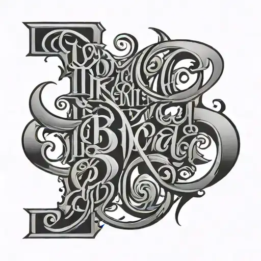 ambigram using the names Ryan and Rebecca  tattoo design idea