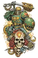 Warhammer 40k universe tattoo design idea