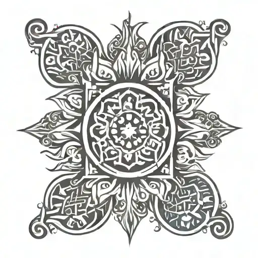 ukrainian ornament tattoo design idea