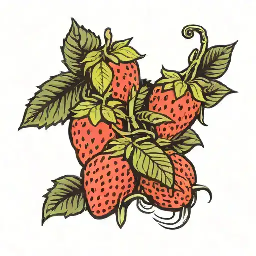 strawberry fields forever tattoo design idea