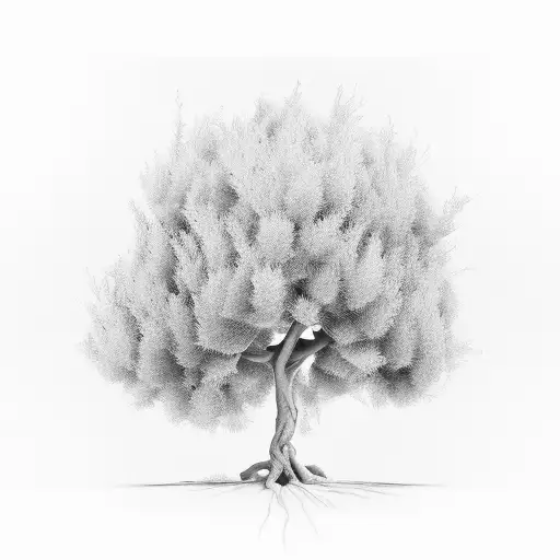 olive tree for man tattoo design idea