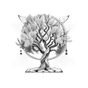 olive tree for man tattoo design idea