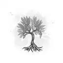 olive tree for man tattoo design idea