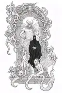  Hades and the underworld scene depicting demons tattoo design idea
