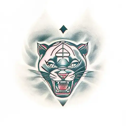 Panther tattoo design idea