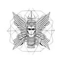 goddess isis tattoo design idea