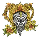 Ethiopian Christian icon tattoo design idea
