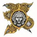 Ethiopian Christian icon tattoo design idea