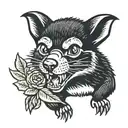 Tasmanian devil tattoo design idea