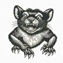 Tasmanian devil tattoo design idea