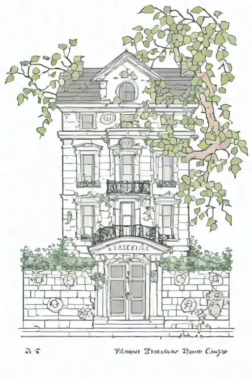 Jan 3rd 2019, Maison Edwards in Roman numerals and have his name in the inside and have vines to connect the two  tattoo design idea