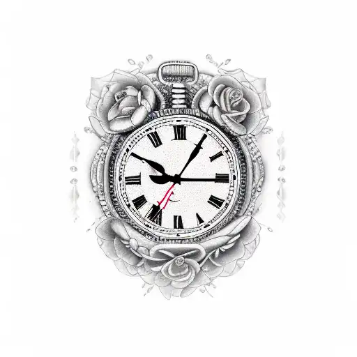 clock 1111 tattoo design idea