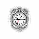 clock 1111 tattoo design idea