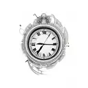 clock 1111 tattoo design idea