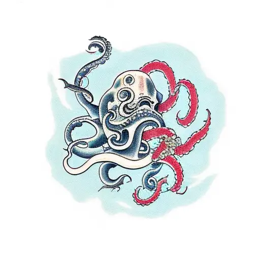 traditional kraken tattoo