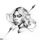 beyonce tattoo design idea