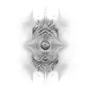 Full arm tattoo An abstract representation of a psychedelic soundwave with vibrant colors and intricate patterns, inspir tattoo design idea