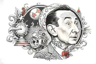 peewee herman tattoo design idea