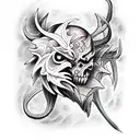 demon tattoo design idea