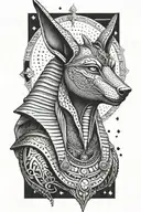 anubis tattoo design idea