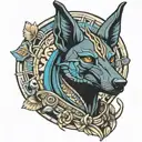 anubis tattoo design idea