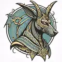 anubis tattoo design idea