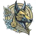 anubis tattoo design idea