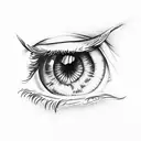 illumine eye tattoo design idea