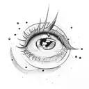 illumine eye tattoo design idea