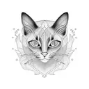 siamese cats tattoo design idea