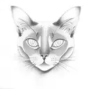 siamese cats tattoo design idea