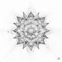 starry night by window with some realistic stars by Van Gogh tattoo design idea