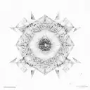 starry night by window with some realistic stars by Van Gogh tattoo design idea