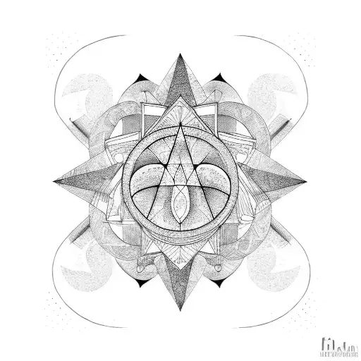 Moon tattoo design idea