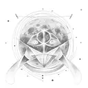 Moon tattoo design idea