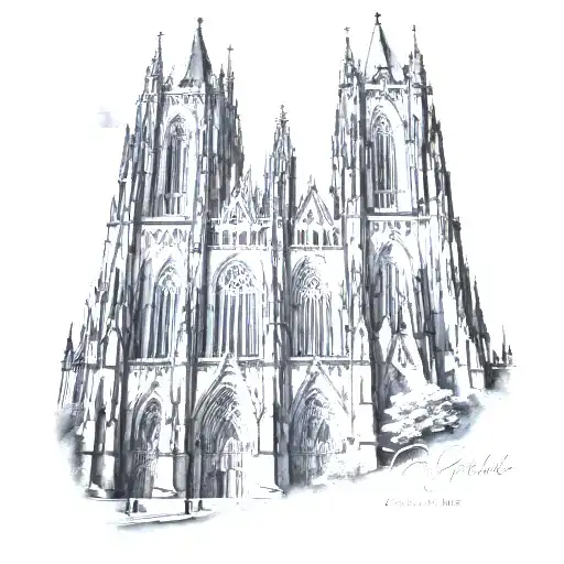 cologne cathedral tattoo design idea