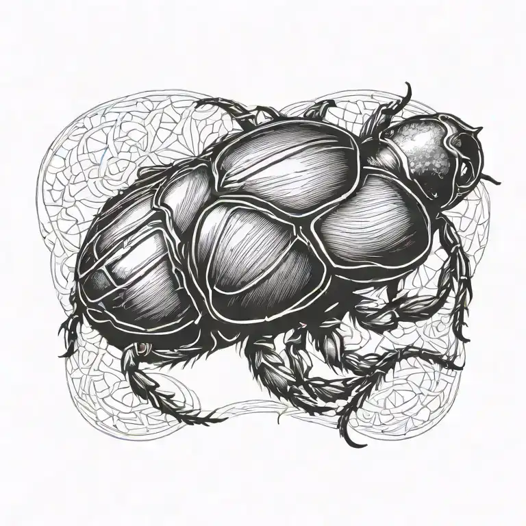 scarab beetle  tattoo design idea