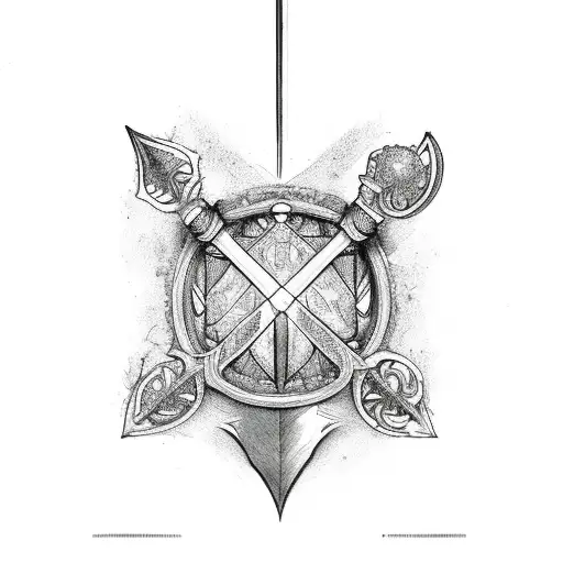 sword of Damocles  tattoo design idea