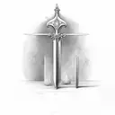 sword of Damocles  tattoo design idea