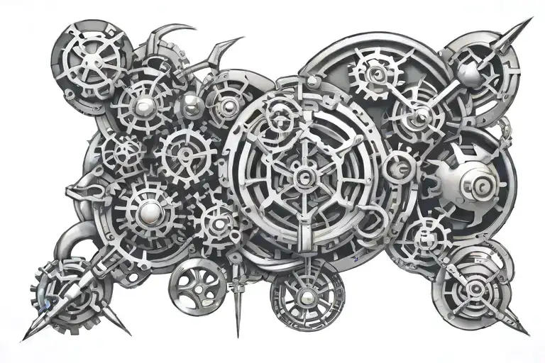 biomedical engineering themed tattoo tattoo design idea