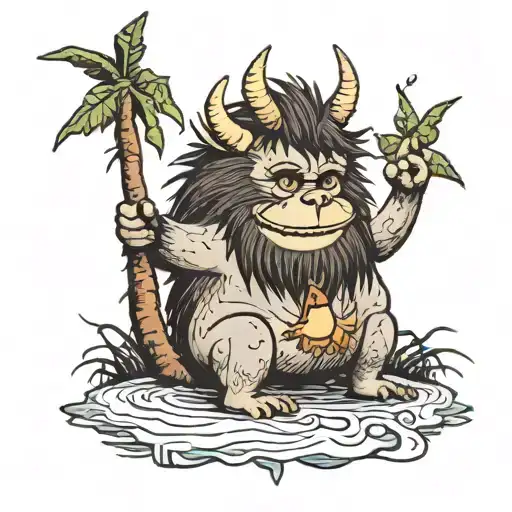 where the wild things are tattoo design idea