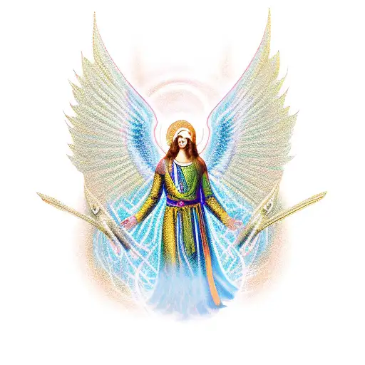archangel Gabriel tattoo design idea