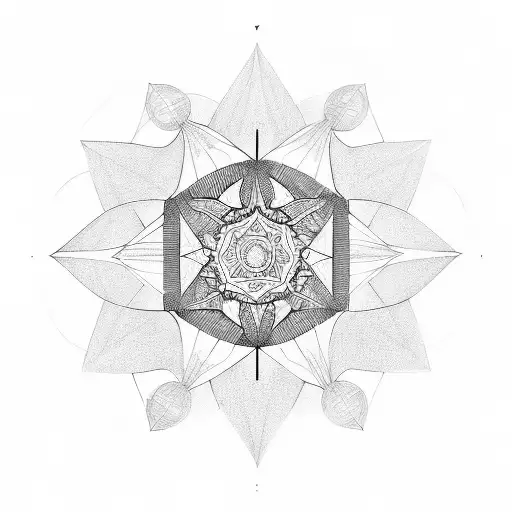 metatron tattoo design idea