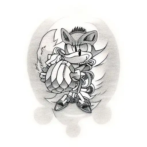 Sonic tattoo design idea