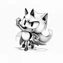 Sonic tattoo design idea