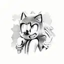 Sonic tattoo design idea