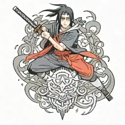 itachi Naruto comic  tattoo design idea