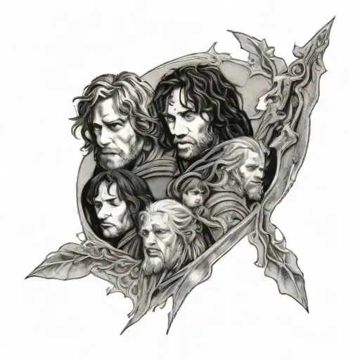 lord of the rings  tattoo design idea