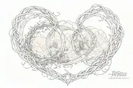 lord of the rings intertwined tattoo design idea