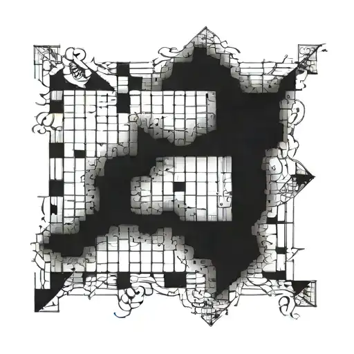 A thousand lamentations on a checkered paper tattoo design idea